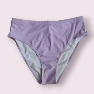 Lavender high waist swim bottoms, XXL